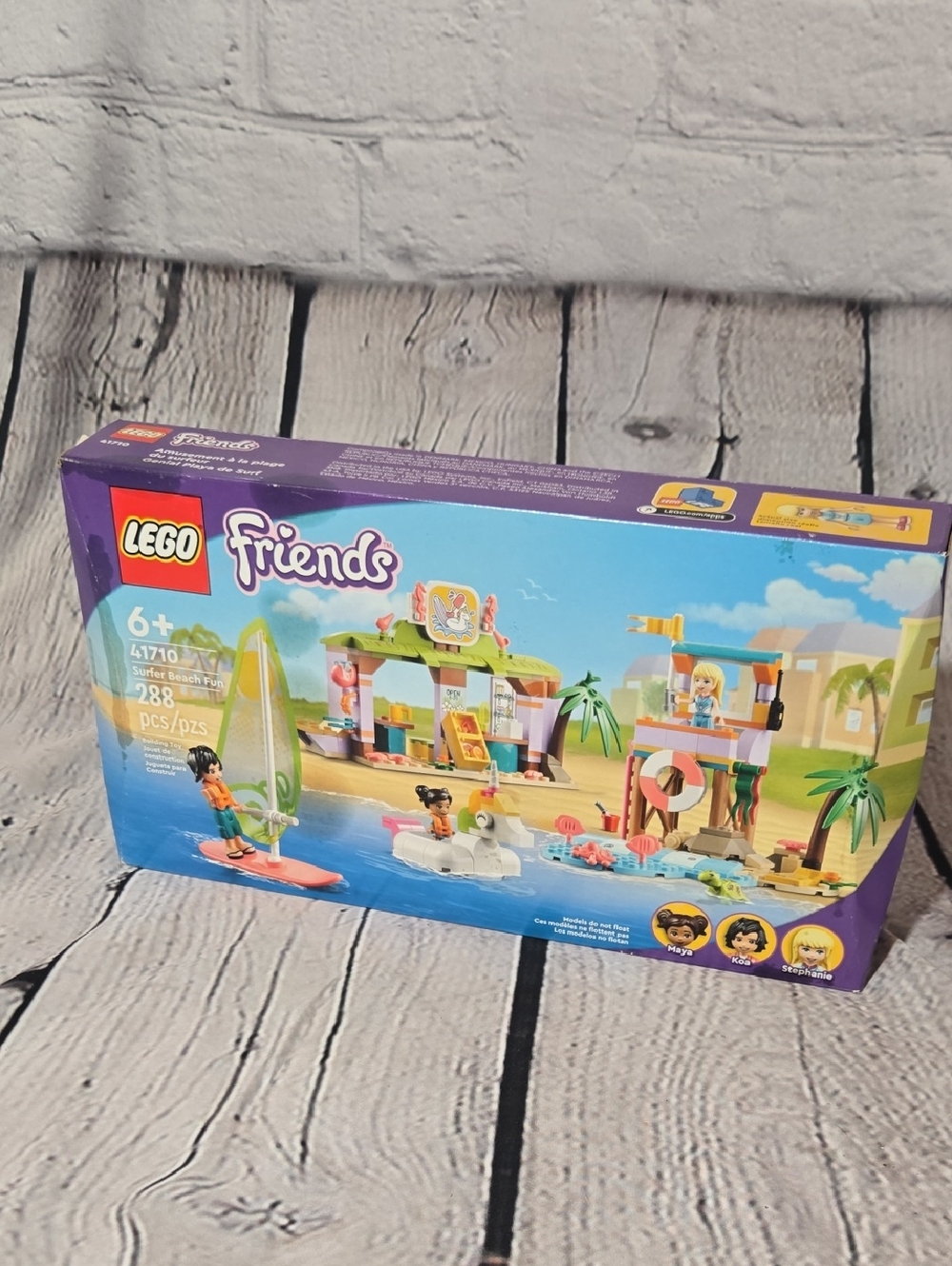 Lego Friends Surf & Beach Playset - Purple, Blue, Green, Pink
